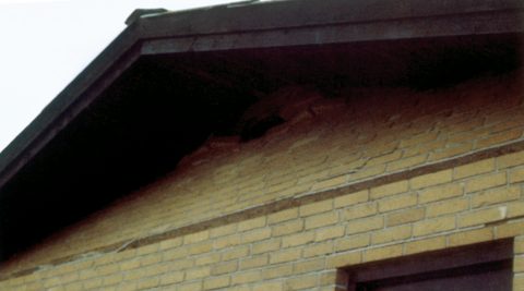 Stormskadet gavltrekant