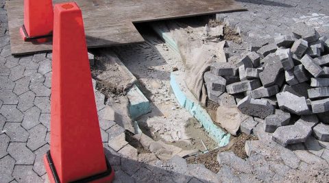 Parkeringsdæk med betonsten