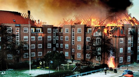 Udbredelsen af en tagbrand