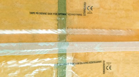 Tapesamling af dampspærre i krybekælderdæk