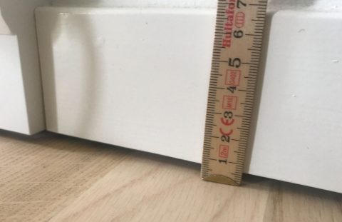 Sætning i gulvkonstruktion med EPS-beton