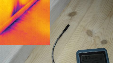 Termografi ved fodpanelet