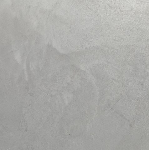 Eksempel på overflade af microcement udført med stålspartelværktøj. 